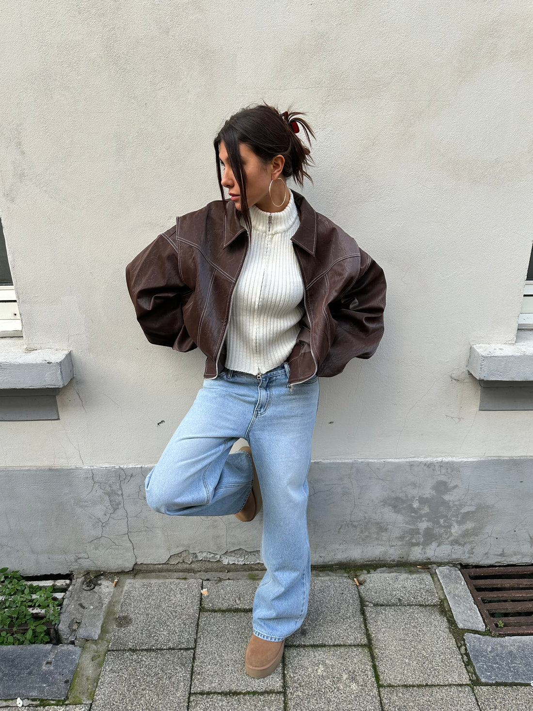 SOPHIA | Oversized Contrast Jacket