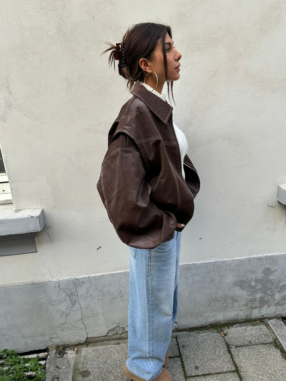 SOPHIA | Oversized Contrast Jacket