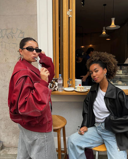 SOPHIA | Oversized Contrast Jacket