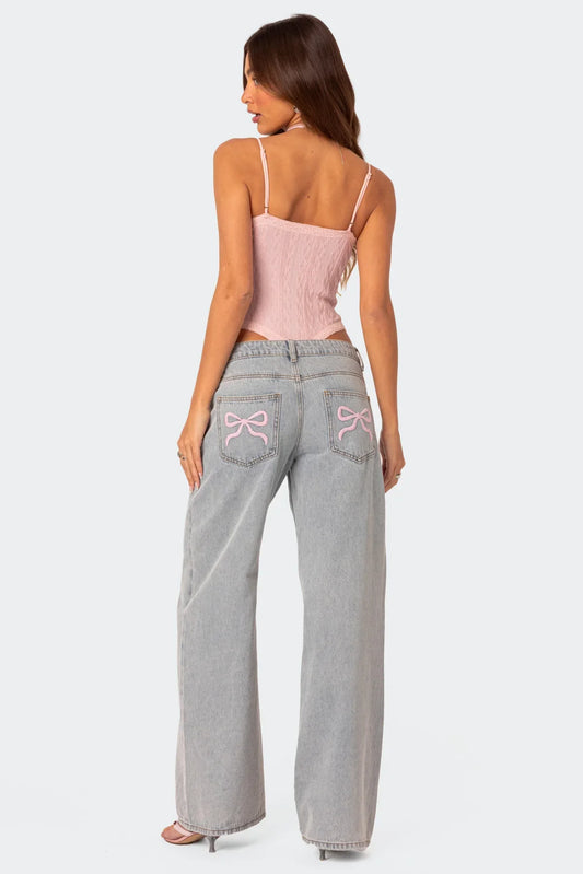 SOPHIA | Bow Jeans