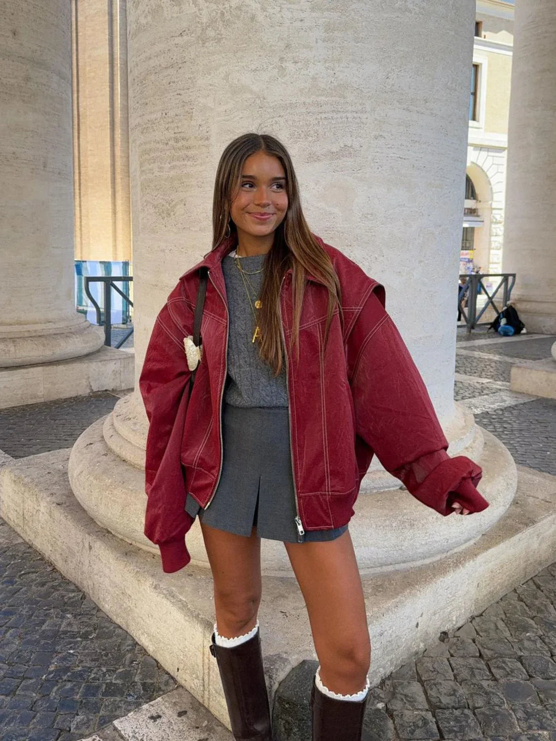 SOPHIA | Oversized Contrast Jacket